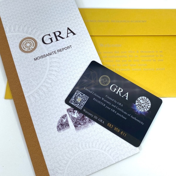 moissanite Screw backs stud earrings-0.5 & 0.5 short post 6mm-EM017-0.5ct-6mm - Picture 13 of 13